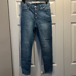 J. Crew Factory ankle, stretchy cotton jeans sz 30/10